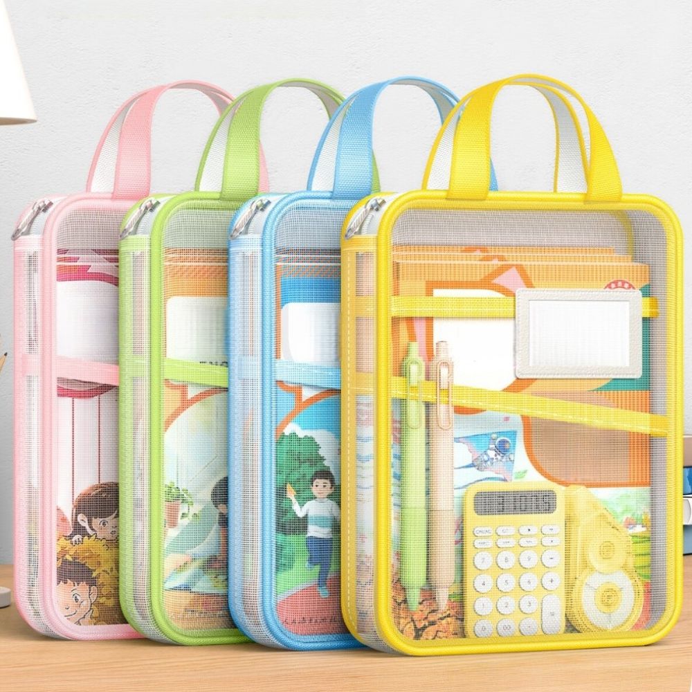 Stationery Supplier - Mesh Stationery Storage Bag 3 Layers