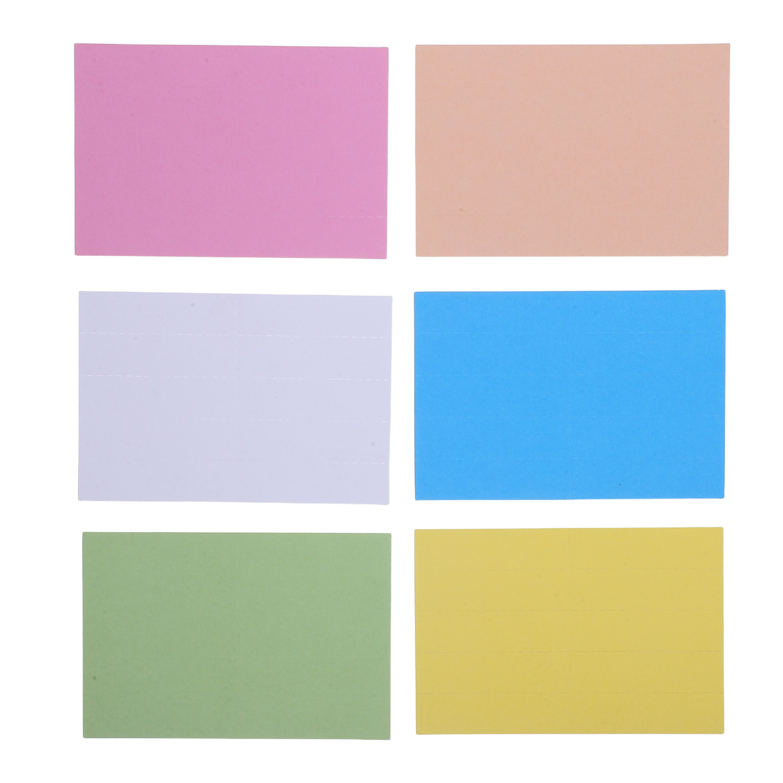 File Folder Hanging - 6Sheets File Folder Labels Colored Blank