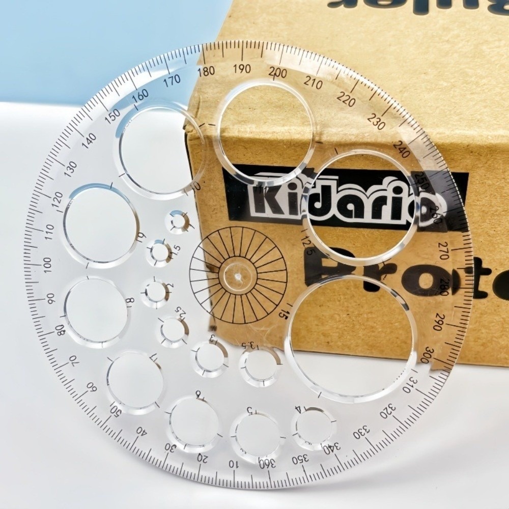 Circular Scale Plastic Ruler T - огляд і ціна Ruler Set Transparent