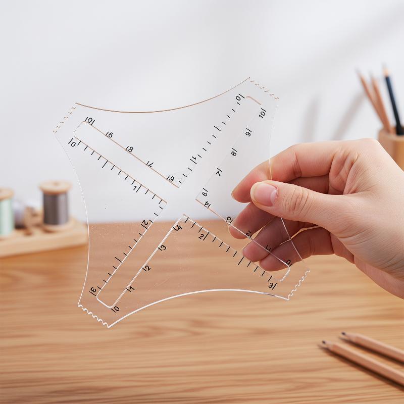 Acrylic Transparent Knitting D - огляд і ціна Ruler Set Transparent