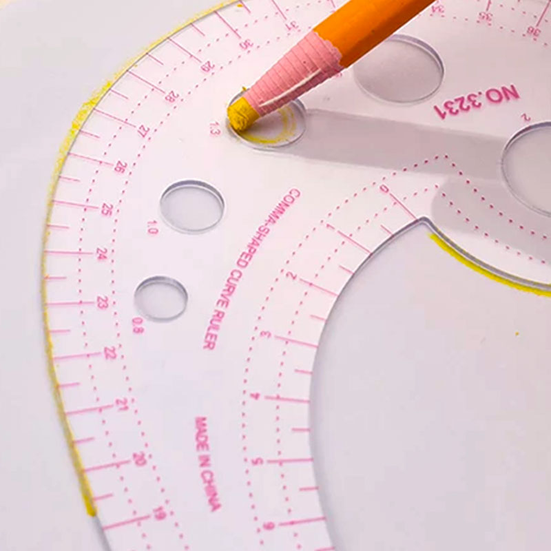 French Curve Cutting Ruler Fas - огляд і ціна Ruler Set Transparent