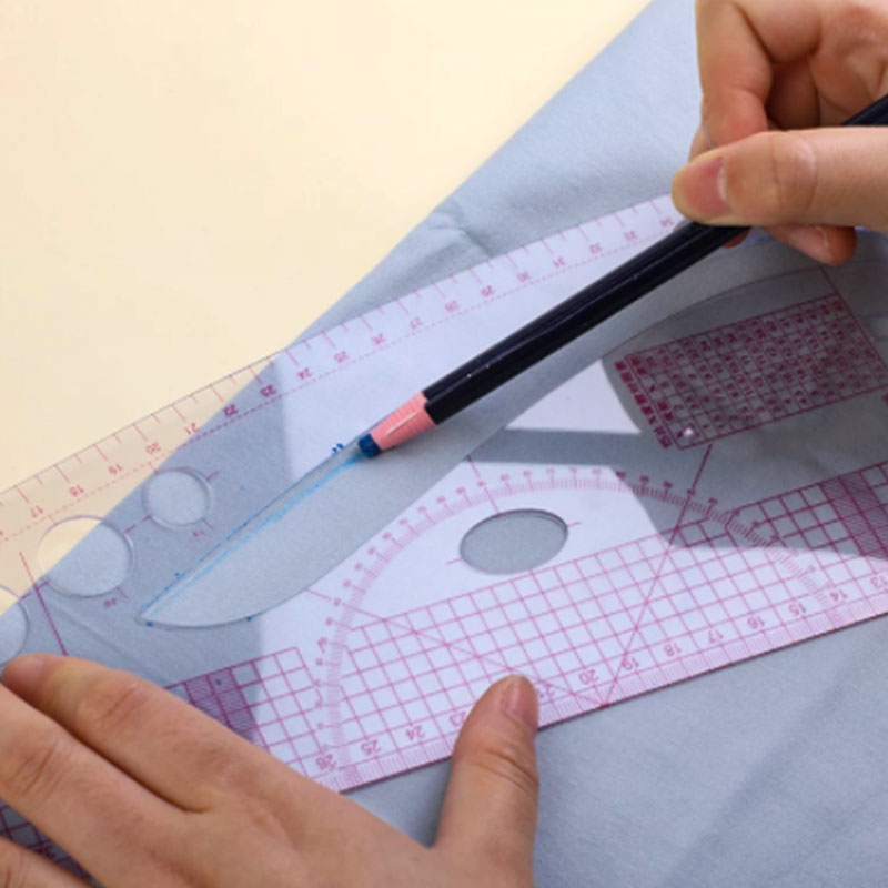 French Curve Cutting Ruler Fas - огляд і ціна Ruler Set Transparent