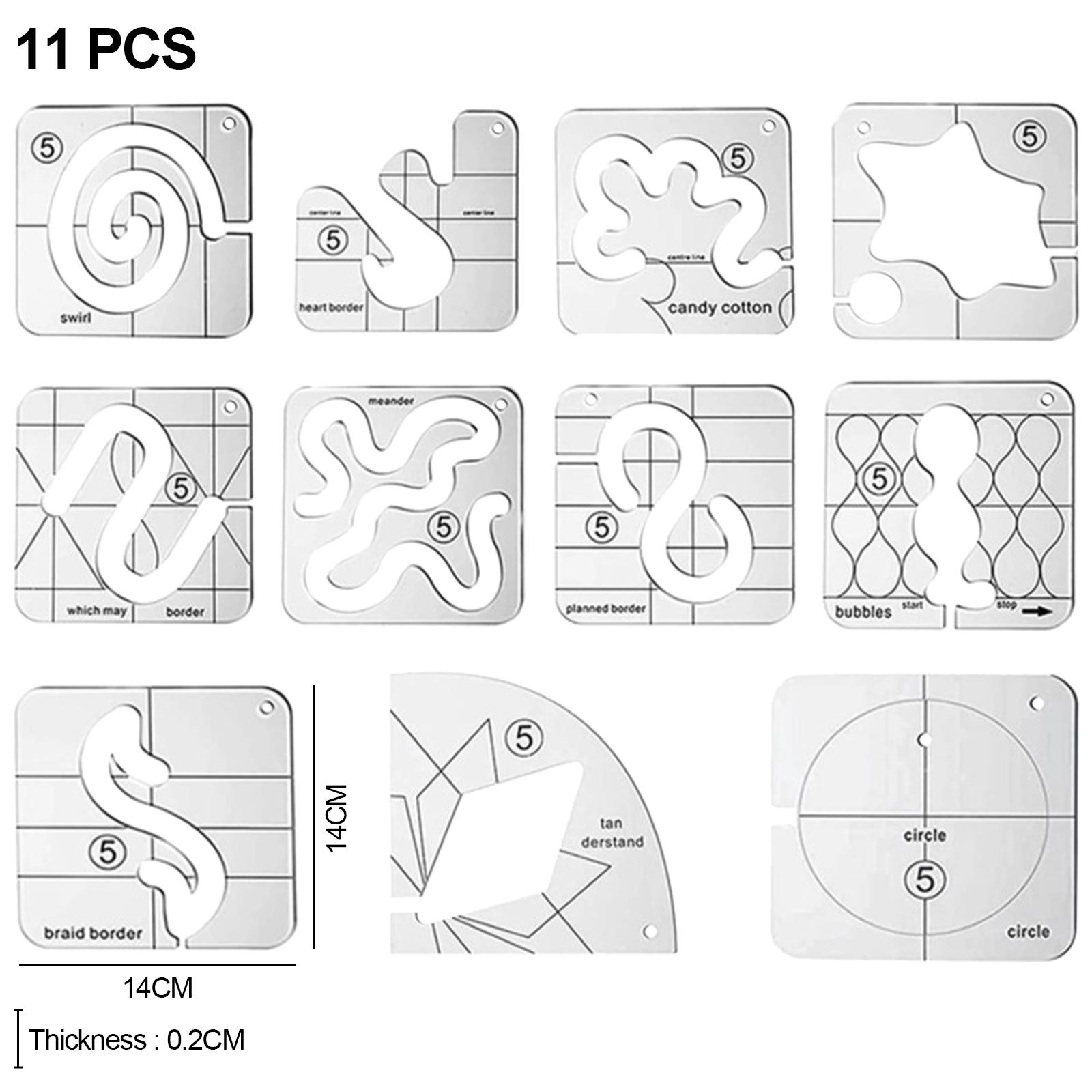 Transparent Acrylic Quilting R - огляд і ціна Ruler Set Transparent