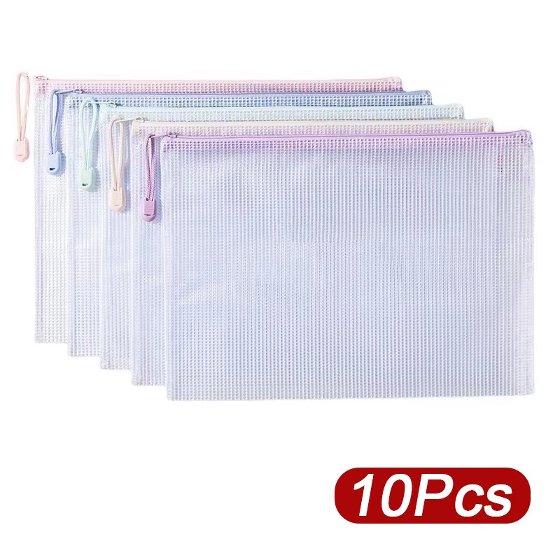 5-30pcs Zipper Mesh Bag A4/A5  - огляд і ціна Stationery Supplier