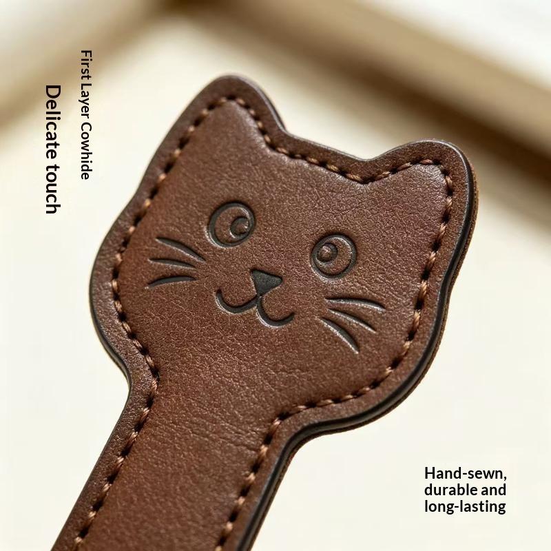 Cute Handmade PU Leather Magne - огляд і ціна Bookmark Magnetic Clip
