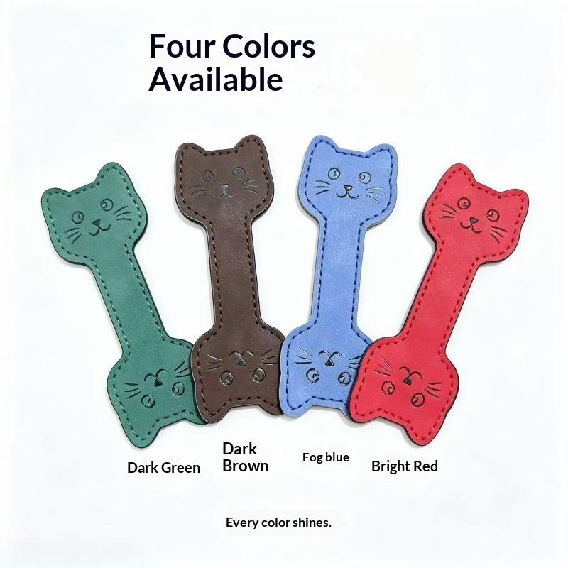 Cute Handmade PU Leather Magne - огляд і ціна Bookmark Magnetic Clip