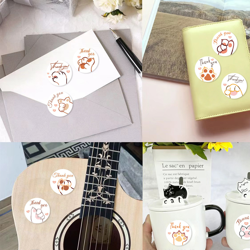JCAC 500pcs/roll Cute Cartoon  - огляд і ціна Sticker Label Roll