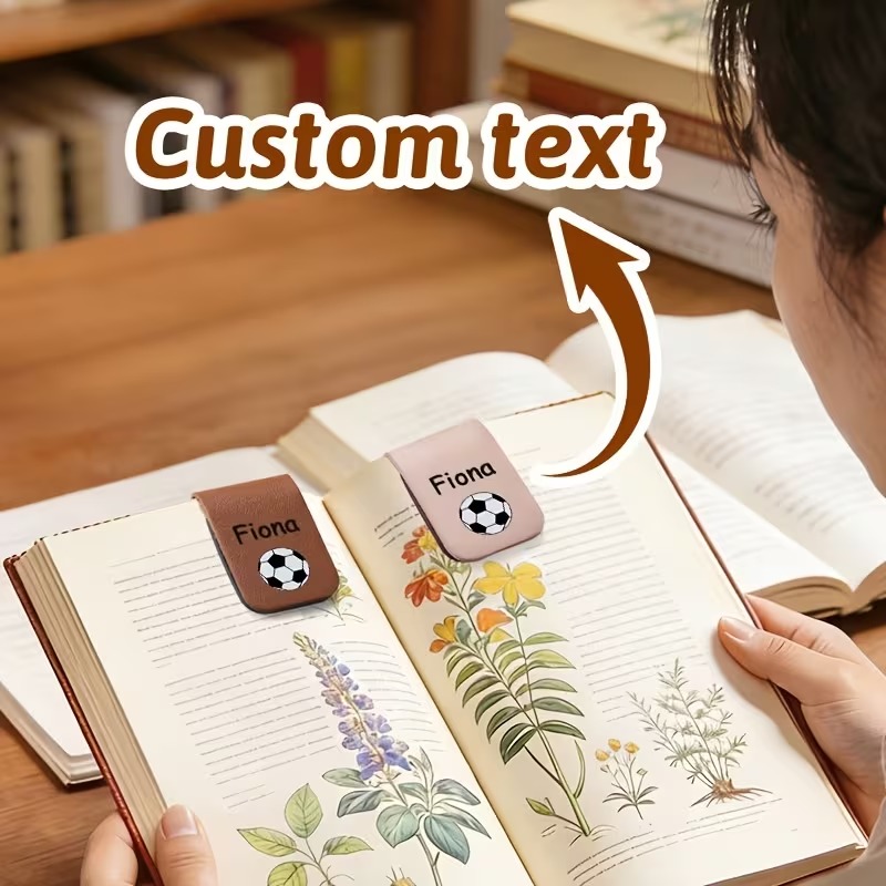 Custom Personalized Faux Leath - огляд і ціна Bookmark Magnetic Clip