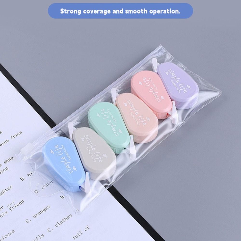 6PCS/Set Silent Correction Tap - огляд і ціна Correction Tape Roller